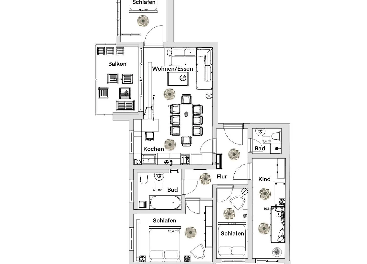 Pineapple Apartments Dresden Zwinger VI - 98 Qm - 1X Free Parking